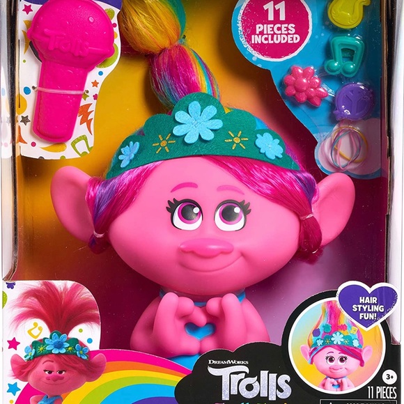DREAMWORKS TROLLS World Tour Poppy Styling Head - Multi-Colored - Picture 5 of 6